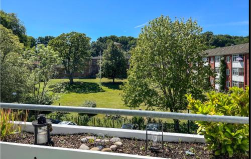a view of a garden from a balcony at Cozy Apartment In Helsingør With Wifi in Helsingør