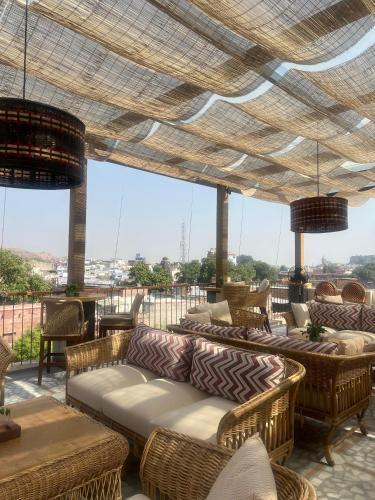 Χώρος καθιστικού στο The Stepwell Hotel