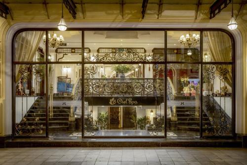 a store front window of a store at Hanoi Tirant Hotel in Hanoi