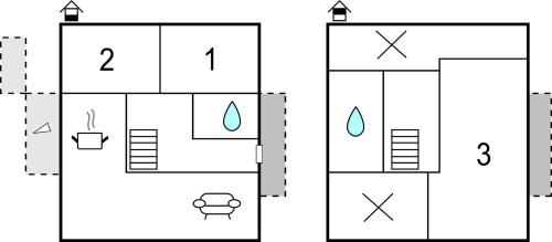 a schematic diagram of a house at Ferienhaus 4 In Thalfang in Thalfang