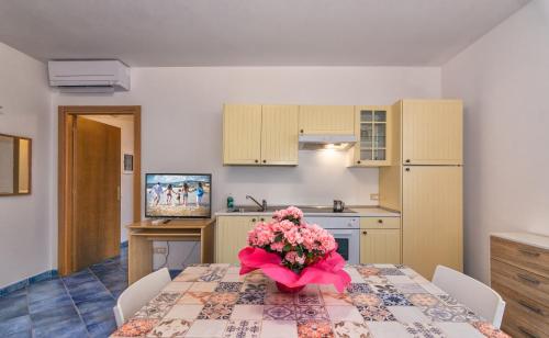 Dapur atau dapur kecil di Residence Happy