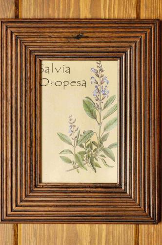 a picture of a picture of flowers in a frame at Casa Rural La Botica in Oropesa