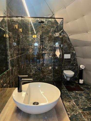 ID Glamping De Coude Scheureにあるバスルーム