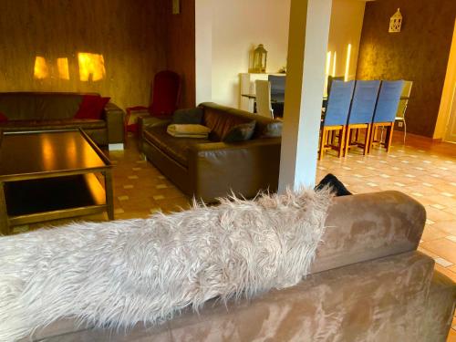 Χώρος καθιστικού στο Lilly bulles en Champagne piscine et jardin privée