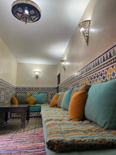 Χώρος καθιστικού στο Riad Mériem
