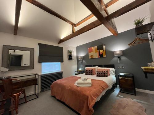 Katil atau katil-katil dalam bilik di The Cherry Tree Hotel