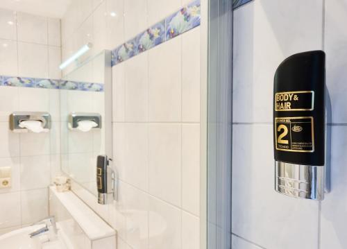 Koupelna v ubytování Hotel Landhaus Waldesruh