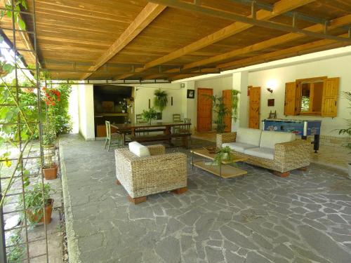 Posezení v ubytování SCAPPO IN UMBRIA, La Casa nel bosco