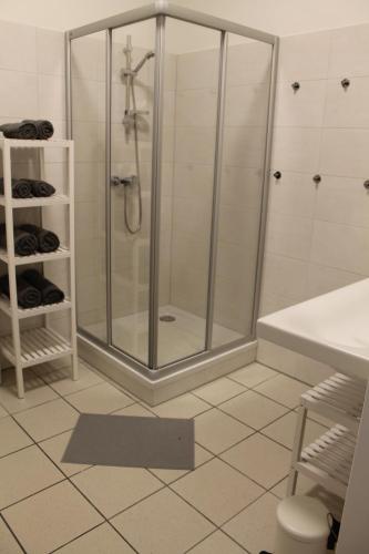 Koupelna v ubytování Ferienwohnungen Hebalm