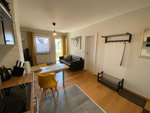 Χώρος καθιστικού στο Ferienwohnung "Boddenland"