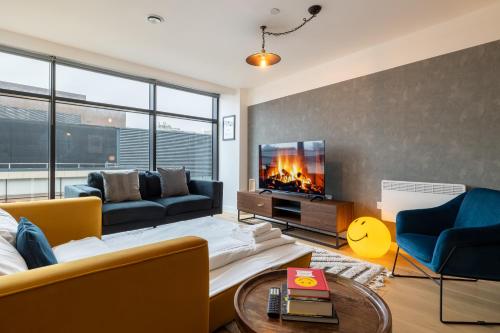 Khu vực ghế ngồi tại Stay Kula Manchester - City Centre