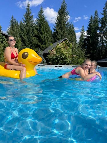 Kolam renang di atau dekat dengan Cottage Karinka