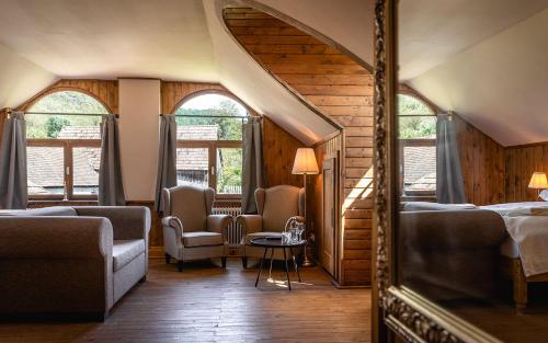 Posezení v ubytování Valea Verde Retreat Transilvania