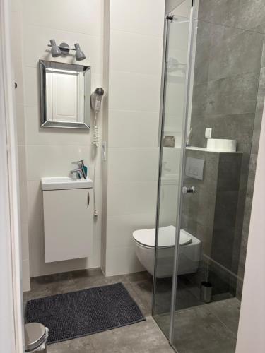 Koupelna v ubytování Apartament Stare Miasto Premium