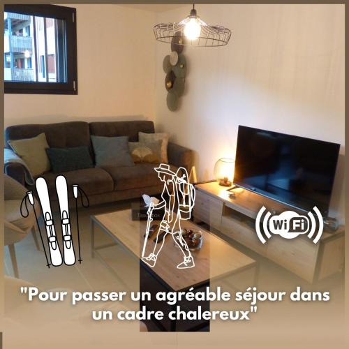 Le 206 Appartement Moderne et Cosy-Terrasse -Centre-Parking-Wifi