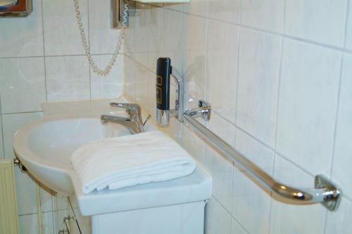 Koupelna v ubytování Hotel Rahlstedter Hof