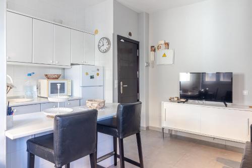 Η κουζίνα ή μικρή κουζίνα στο Apartment in Salinetas Beach