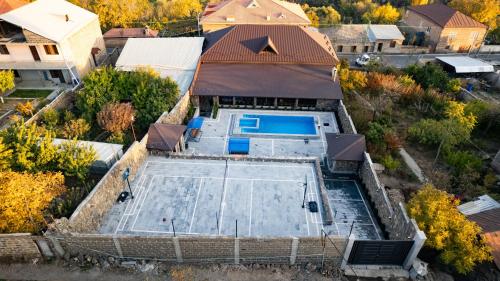 an overhead view of a swimming pool on a house at Ashtarak Venues in Ashtarak