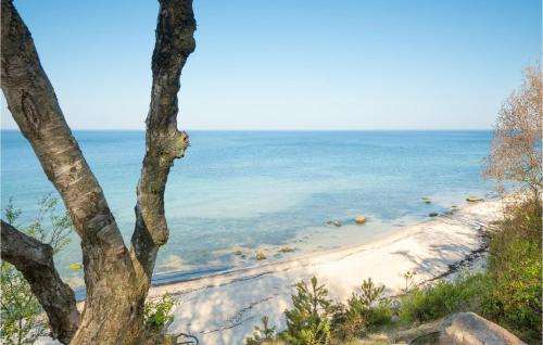 a view of the beach from a tree at Holiday Home Nebbe Oddevej in Rønne