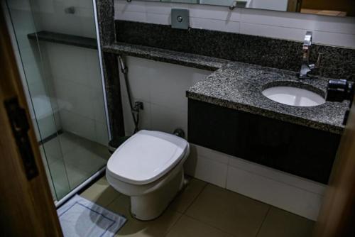 Koupelna v ubytování Hotel Graal Inn Uberaba