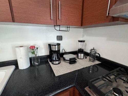 Kuchyň nebo kuchyňský kout v ubytování Ramey Loft 3