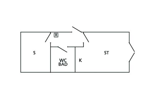 Plano de 1 Bedroom Awesome Apartment In Allinge