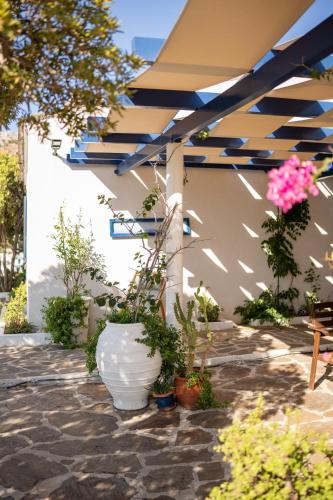 Taman di luar Agriolykos Pension