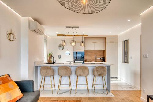 L'Horizon - Climatisé - T2 proche Hôpital Lyon Sud et métro