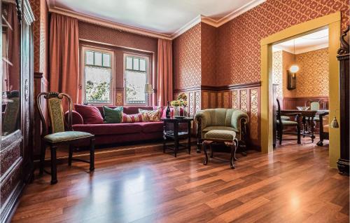 Posezení v ubytování Gorgeous Apartment In Quedlinburg Ot Gernrod