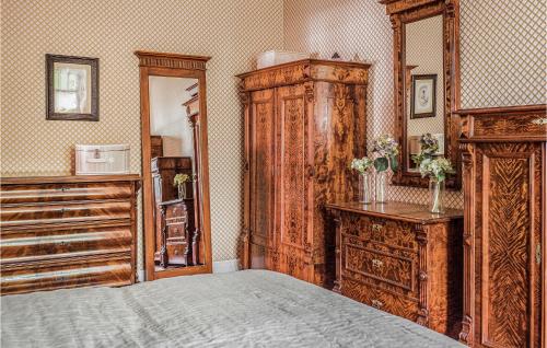 Katil atau katil-katil dalam bilik di Gorgeous Apartment In Quedlinburg Ot Gernrod