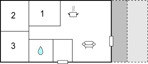 3 Bedroom Lovely Home In Tarmの見取り図または間取り図