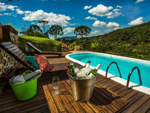 Πισίνα στο ή κοντά στο Curucaca Hotel Brasil