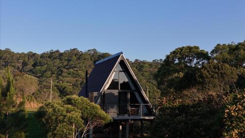 Landskap semula jadi dekat dengan lodge