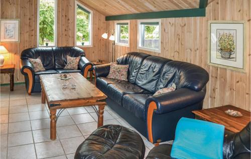 Posezení v ubytování Holiday Home Hindbærvangen Oksbøl X