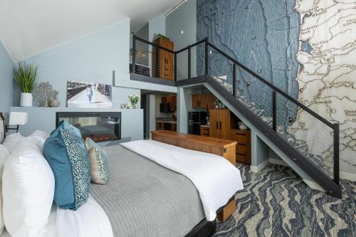 The Seaside Oceanfront Innにあるベッド