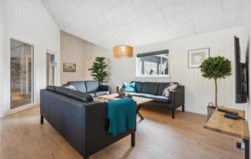 Χώρος καθιστικού στο Awesome Home In Hvide Sande With Sauna