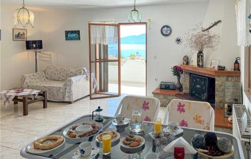 Гостиная зона в Nice Apartment In Korfos, Korinthos