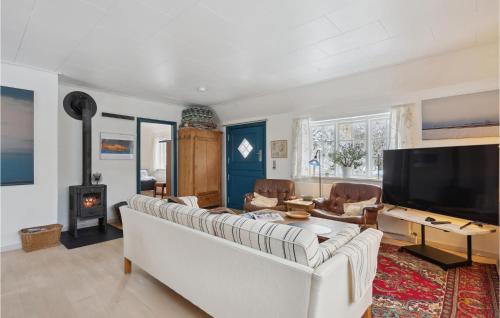 Χώρος καθιστικού στο Cozy Home In Fanø With Kitchen