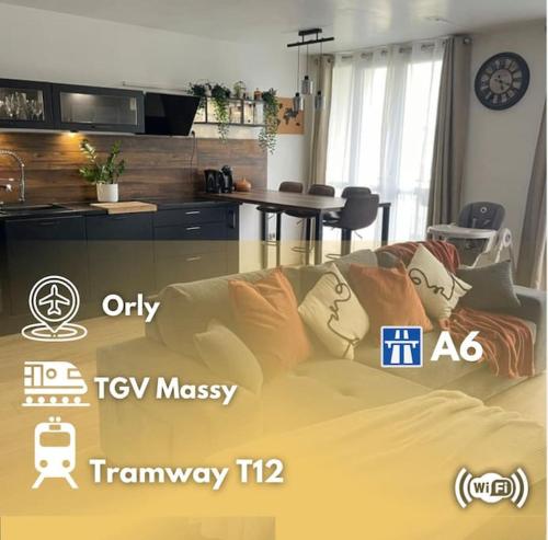 Escapade à 15 mn de L'aéroport Orly 20mn de paris