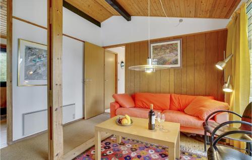 Ruang duduk di Holiday Home Sitkavænget Idestrup