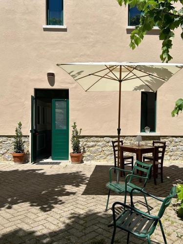 Kawasan patio atau luaran di Locanda Val d'Orcia