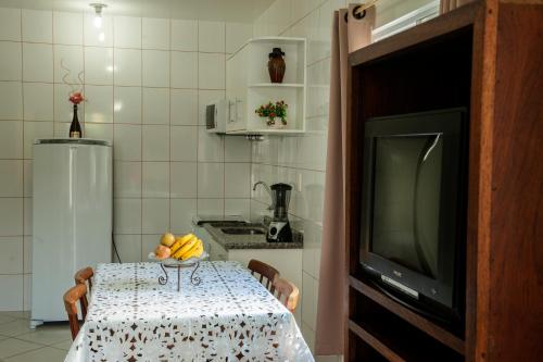 Η κουζίνα ή μικρή κουζίνα στο Encantada Floripa