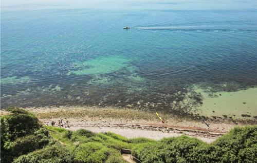 a group of people on a beach in the water at Stunning Apartment In Samsø With Wifi in Kolby Kås