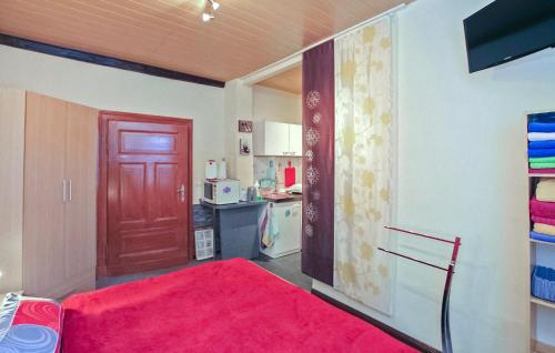 Dapur atau dapur kecil di Ferienwohnung Lychen