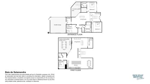 a floor plan of the bristol at Baie de Salamandre in Salamander Bay