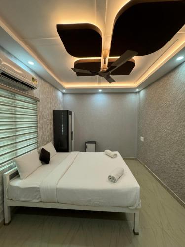 Ένα ή περισσότερα κρεβάτια σε δωμάτιο στο River Serene Holiday home