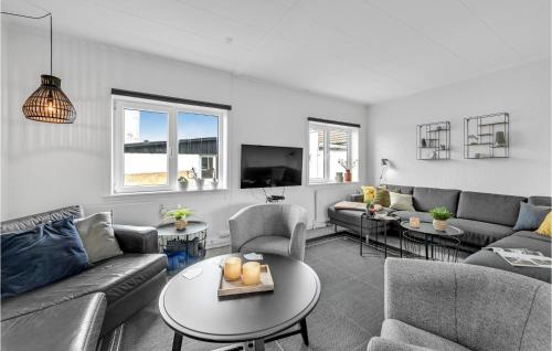 Posezení v ubytování Holiday Home Nørre Nebel 21