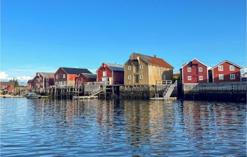 a group of houses next to the water at Beautiful Home In Vega With Wifi in Holand
