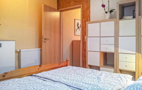 Postel nebo postele na pokoji v ubytování Ferienwohnung Kuchelmiß