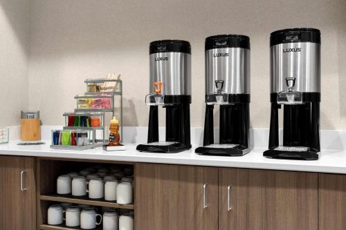 a counter with two at Home2 Suites By Hilton Owatonna in Owatonna